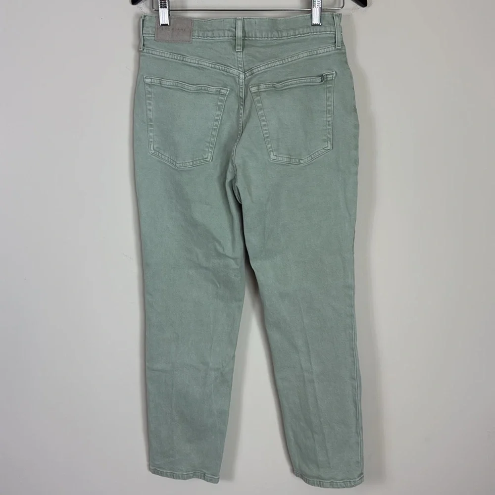 Everlane The Original Cheeky Crop Jeans Organic Cotton in Sage Green Size‎ 28